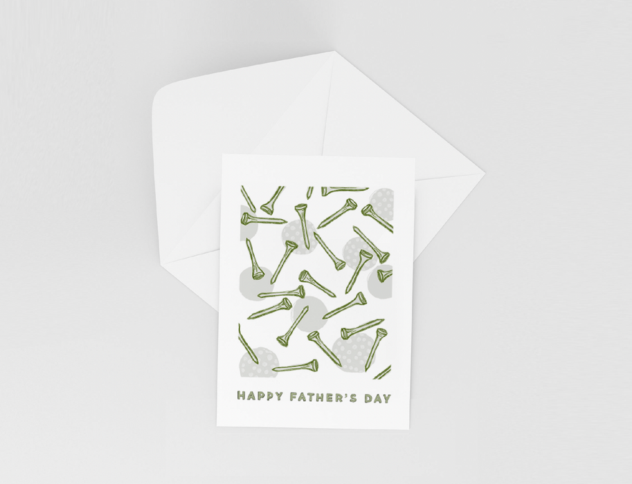 Father's Day Card | Golf Balls and Tees for Dad