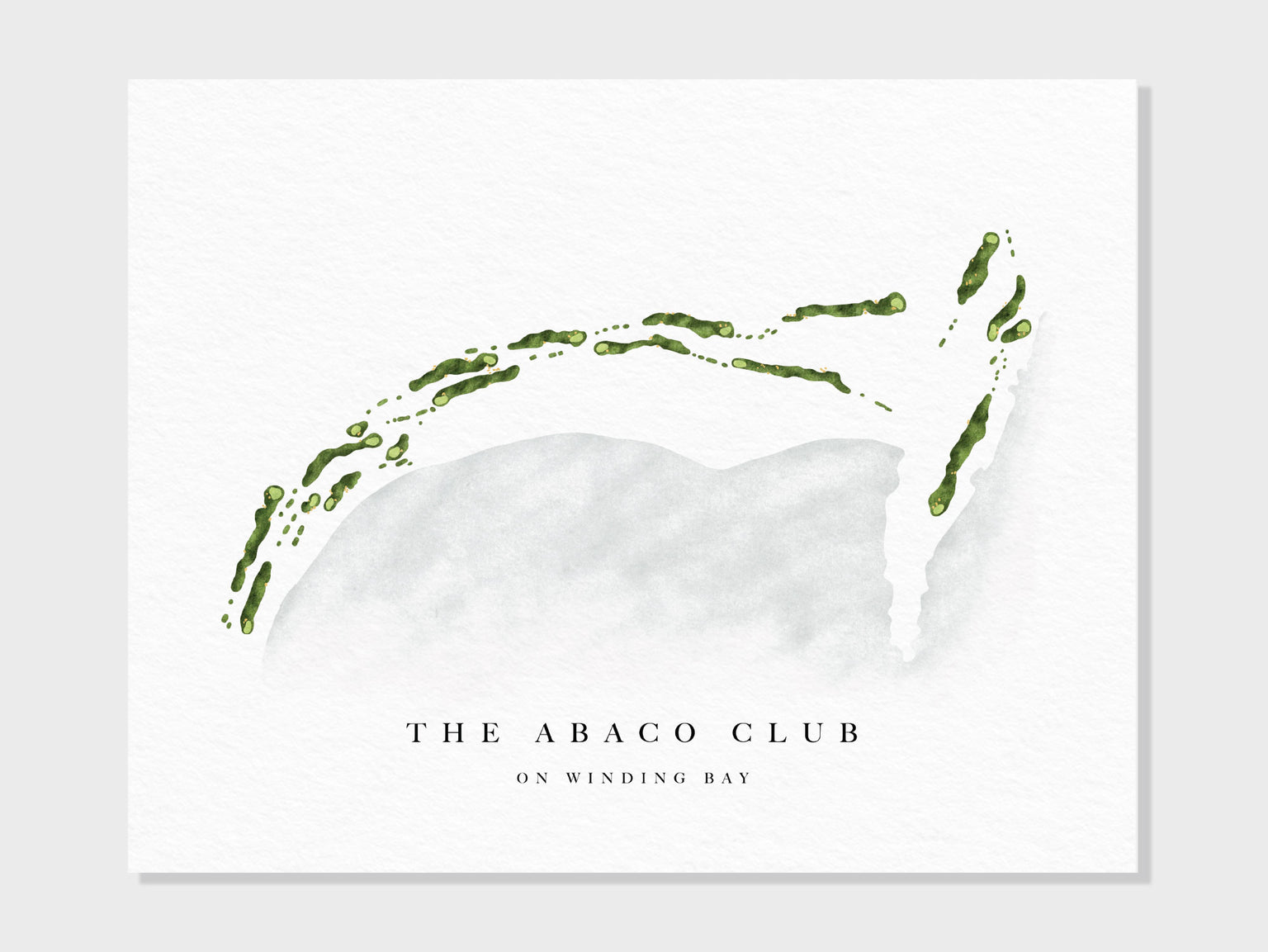 Abaco Map Layout Golf Course Maps | Hand-Illustrated Aerial Course Layouts — Claire ...