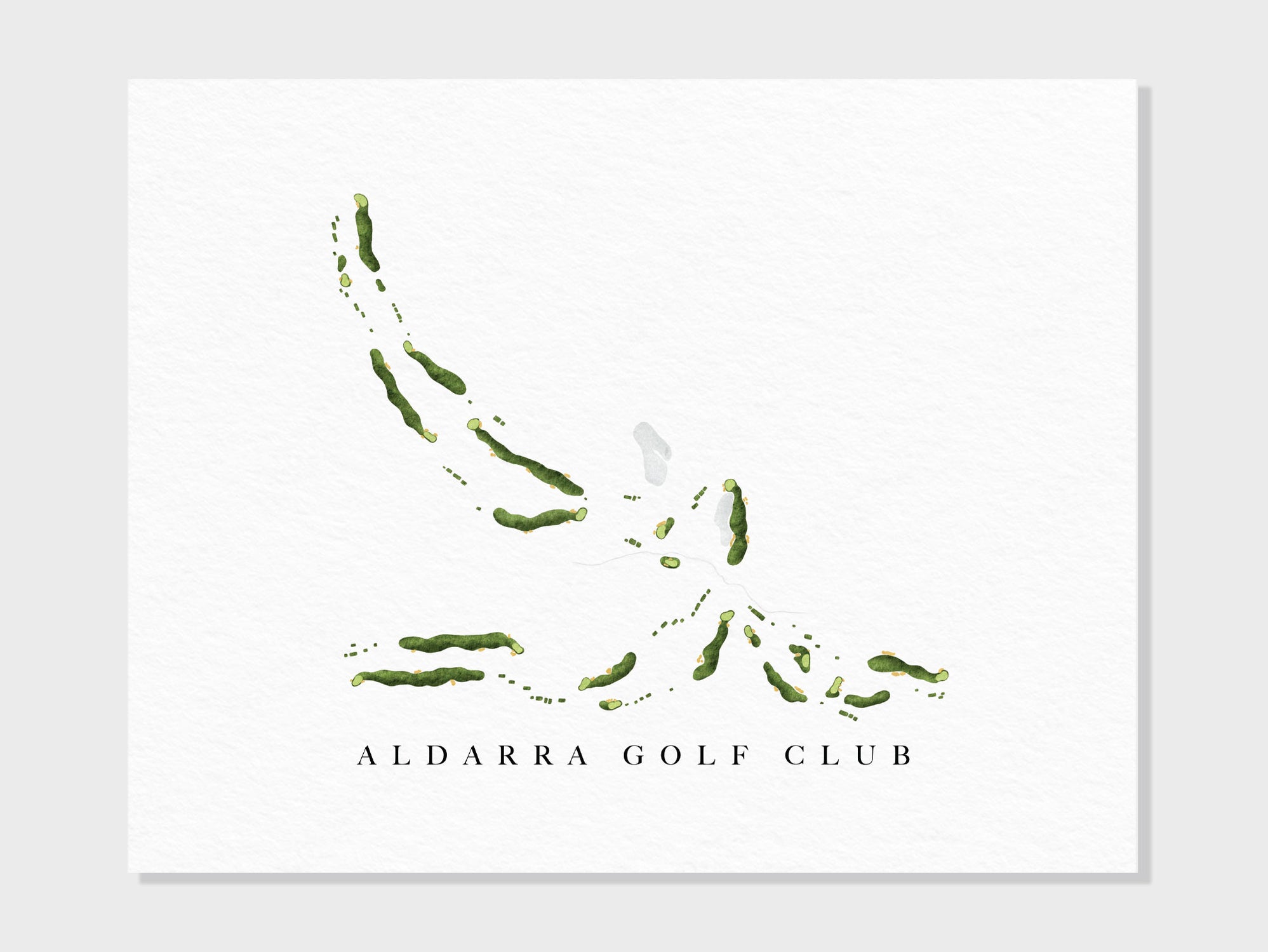 Golf Course Maps | Hand-Illustrated Aerial Course Layouts — Claire ...