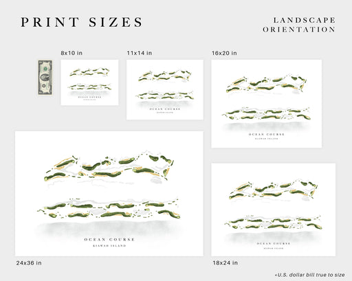 The Fields Golf Club | LaGrange, GA | Golf Course Map, Personalized Golf Art Gifts for Men Wall Decor, Custom Watercolor Print