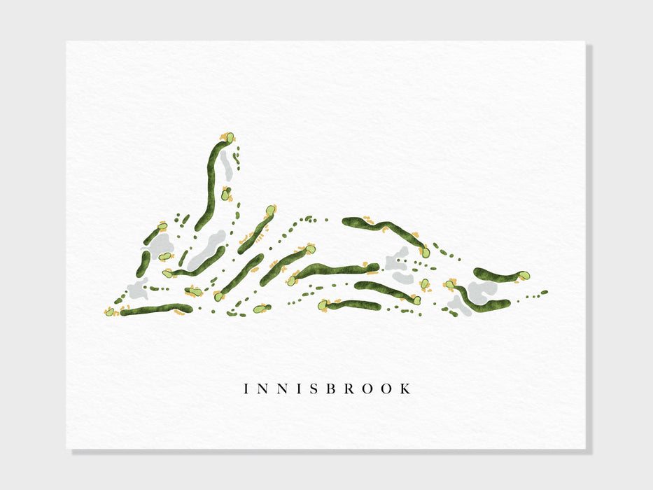 Innisbrook, Copperhead Course | Palm Harbor, FL | Golf Course Map, Personalized Golf Art Gifts for Men Wall Decor, Custom Watercolor Print