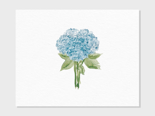 Watercolor Hydrangea Floral Print | Flower Wall Art, Blue Hydrangea Blooms Print, Garden Nursery Decor, Watercolor Art Gift | Fine Art Print