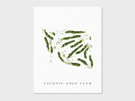 Taconic Golf Club | Williamstown, MA | Golf Course Map, Personalized Golf Art Gifts for Men Wall Decor, Custom Watercolor Print