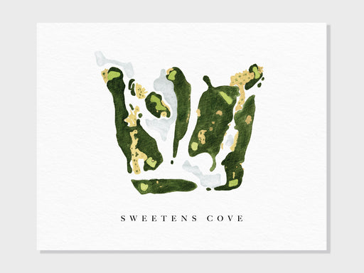 a card with the words sweetens's cove printed on it
