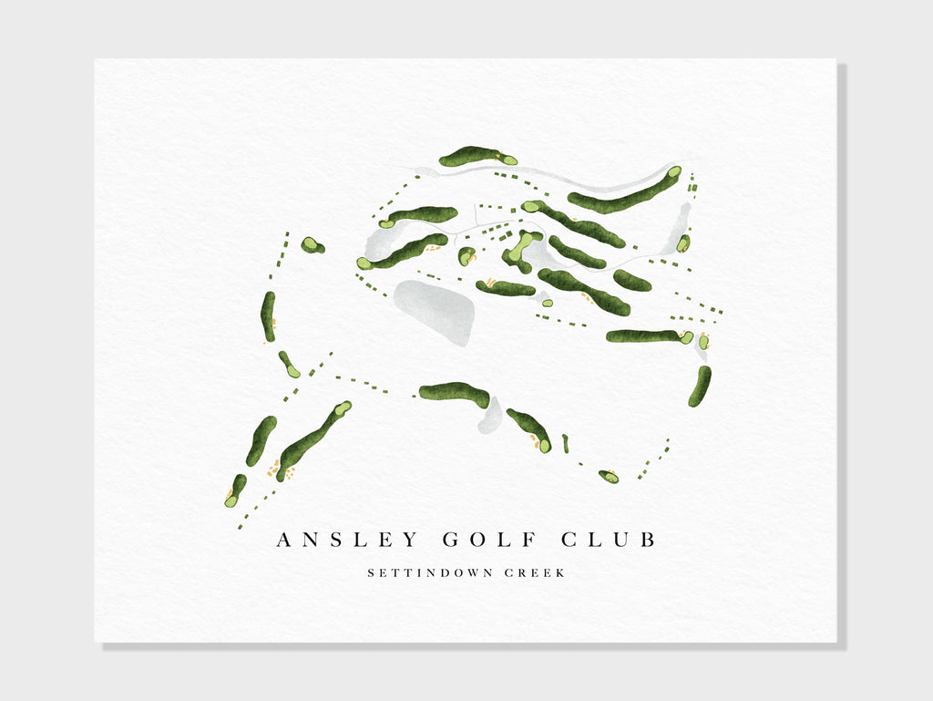 Golf Course Maps | Hand-Illustrated Aerial Course Layouts — Claire ...