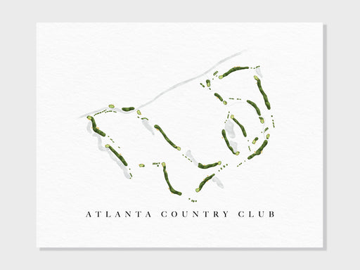 the atlanta country club logo on a white background