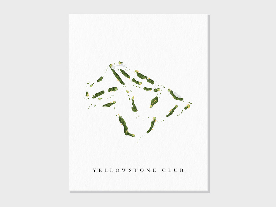 yellowstone club golf course map