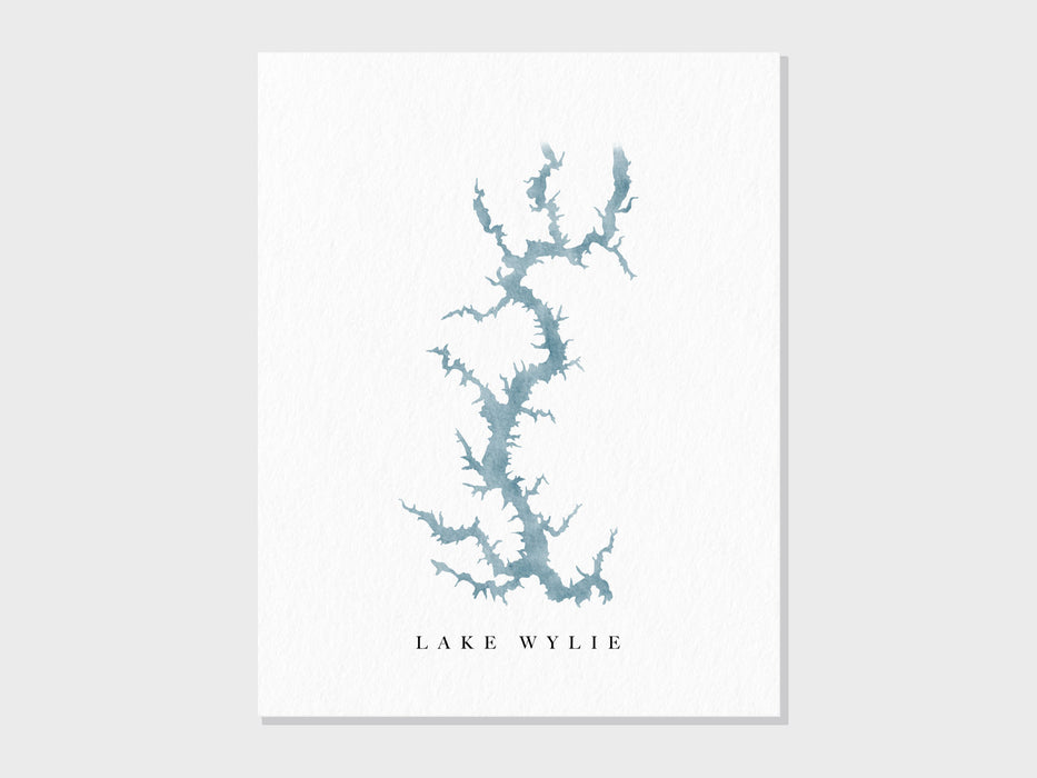 a watercolor painting of a lake with the words lake wile on it