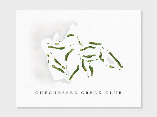 a watercolor drawing of a cheesee creek club logo