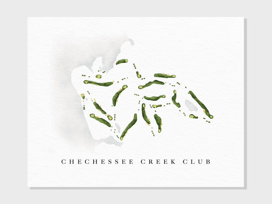 a watercolor drawing of a cheesee creek club logo
