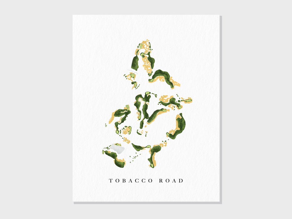tobacco road golf map Course Print Tobacco Road | Sanford, NC