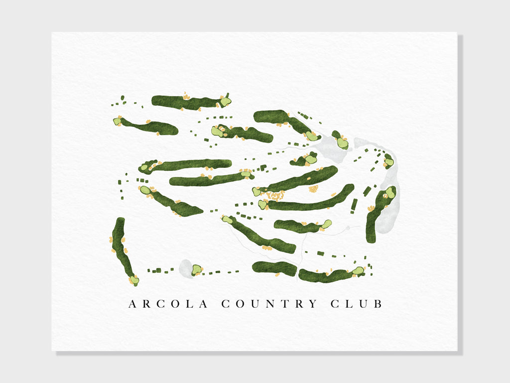 Golf Course Maps | Hand-Illustrated Aerial Course Layouts — Claire ...