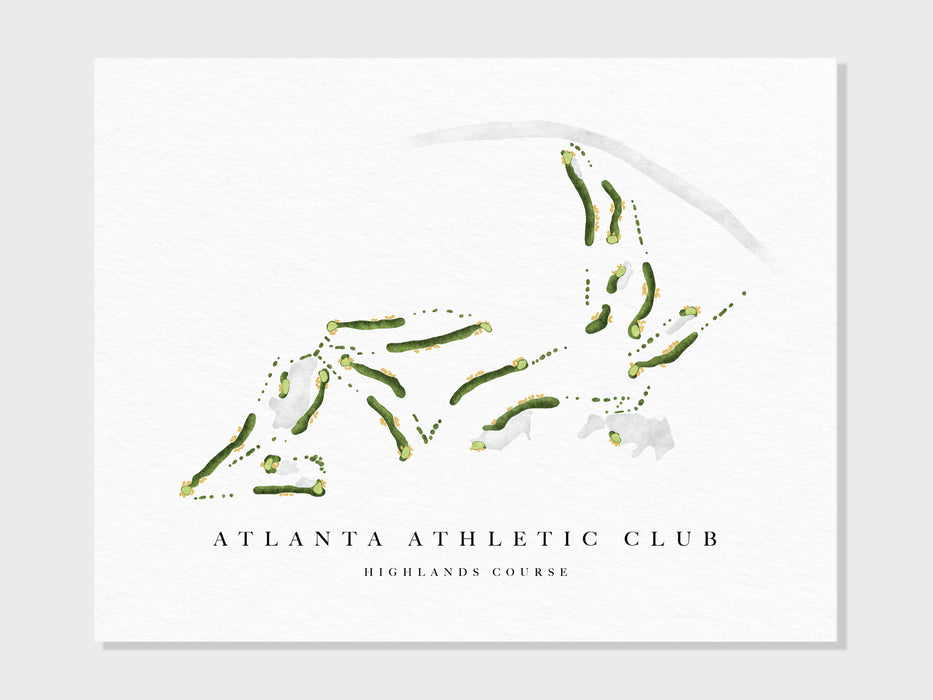 the atlanta athletic club logo on a white background