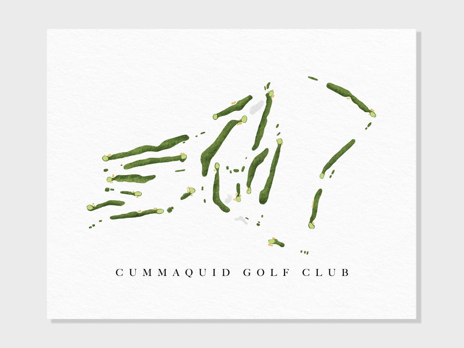 a card with the words cummaquid golf club printed on it