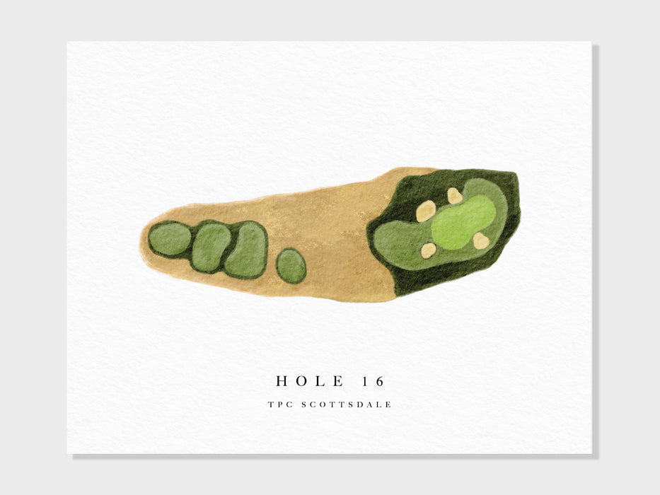 a watercolor drawing of a foot with the words hole 16 on it
