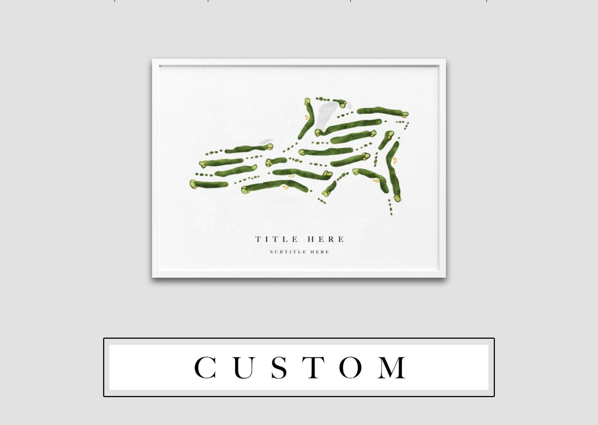 Custom Golf Course Layout | With or Without Scorecard order | Personalization | Digital Delivery | Golf Architecture | Golf Gifts