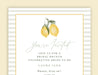 Lemon Themed Invitations | Painted Lemons from Capri and Amalfi Italy 