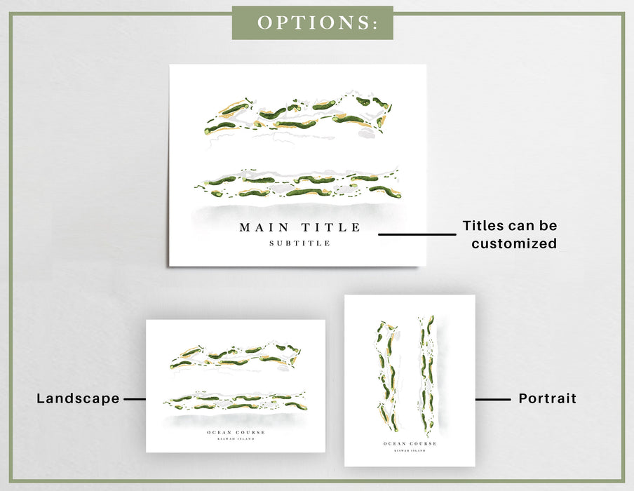 Green Spring Valley Hunt Club | Owings Mills, MD | Golf Course Map, Golfer Decor Gift for Him, Scorecard Layout | Art Print UNFRAMED