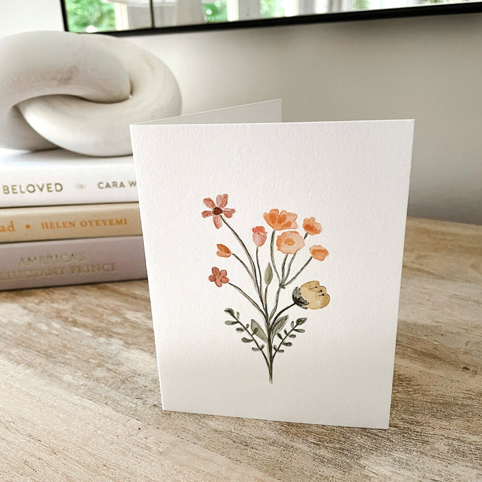 Wildflower Greeting Card | Size A2 4.25" x 5.5" 