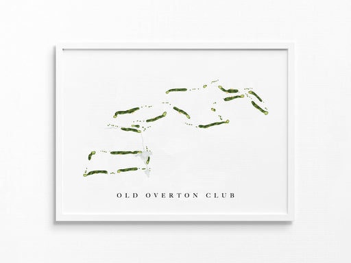 Old Overton Club | Vestavia Hills, AL | Golf Course Map, Golfer Decor Gift for Him, Scorecard Layout | Art Print UNFRAMED