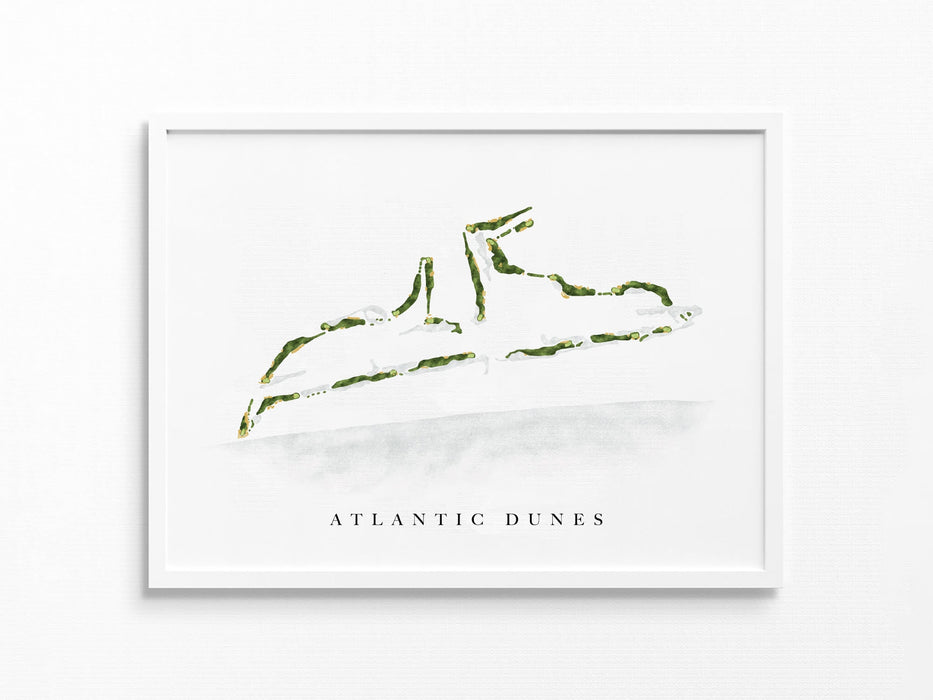 Atlantic Dunes at Sea Pines | Hilton Head Island, SC | Golf Course Map, Golfer Decor Gift for Him, Scorecard Layout | Art Print UNFRAMED