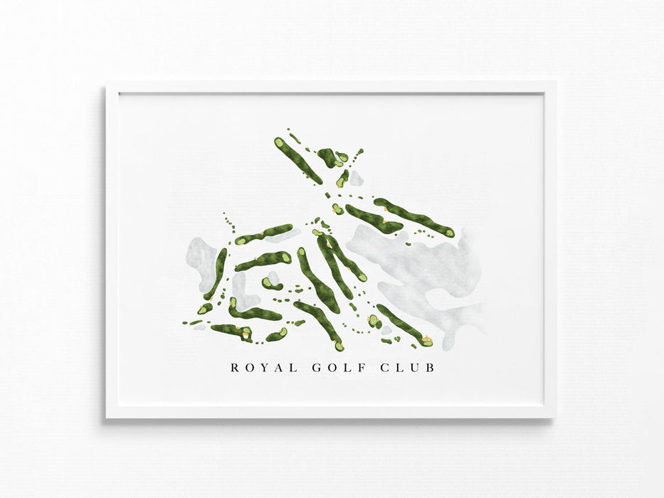 Royal Golf Club | Lake Elmo, MN | Golf Course Map, Golfer Decor Gift for Him, Scorecard Layout | Art Print UNFRAMED
