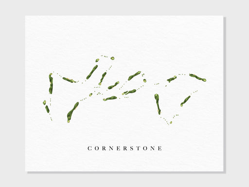 Cornerstone Club | Montrose, CO | Golf Course Map, Golfer Decor Gift for Him, Scorecard Layout | Art Print UNFRAMED