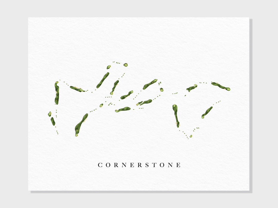 Cornerstone Club | Montrose, CO | Golf Course Map, Golfer Decor Gift for Him, Scorecard Layout | Art Print UNFRAMED