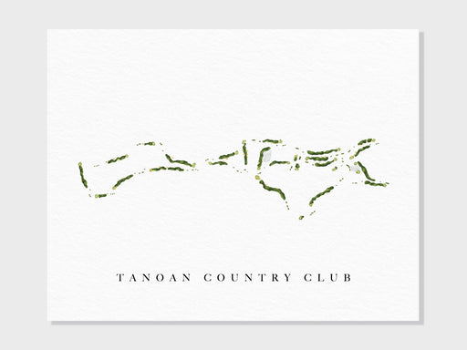 Tanoan Country Club | Albuquerque, NM | Golf Course Map, Golfer Decor Gift for Him, Scorecard Layout | Art Print UNFRAMED