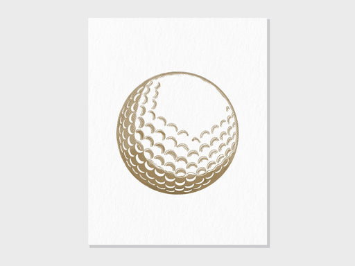 Vintage Golf Ball | Retro Golf Art for Wall Decor in Office, Kids Nursery, Man Cave, Living Room or Gift for Golfer | Fine Art Print