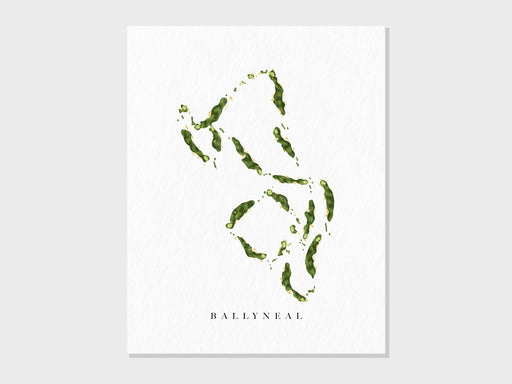 Ballyneal Golf & Hunt Club | Holyoke, CO | Golf Course Map, Golfer Decor Gift for Him, Scorecard Layout | Art Print UNFRAMED