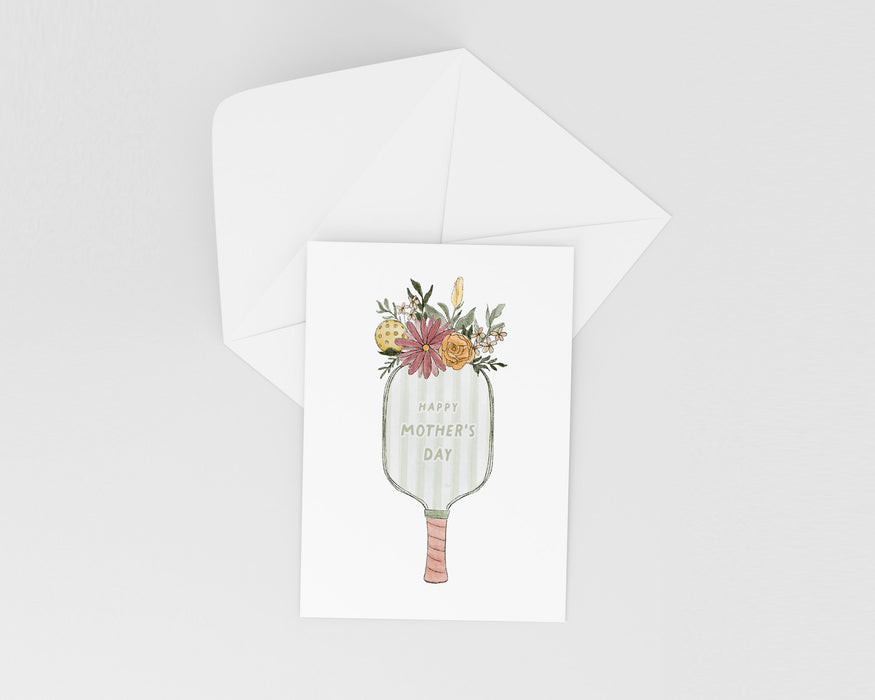 Mother's Day Bouquet | Pickleball Greeting Card
